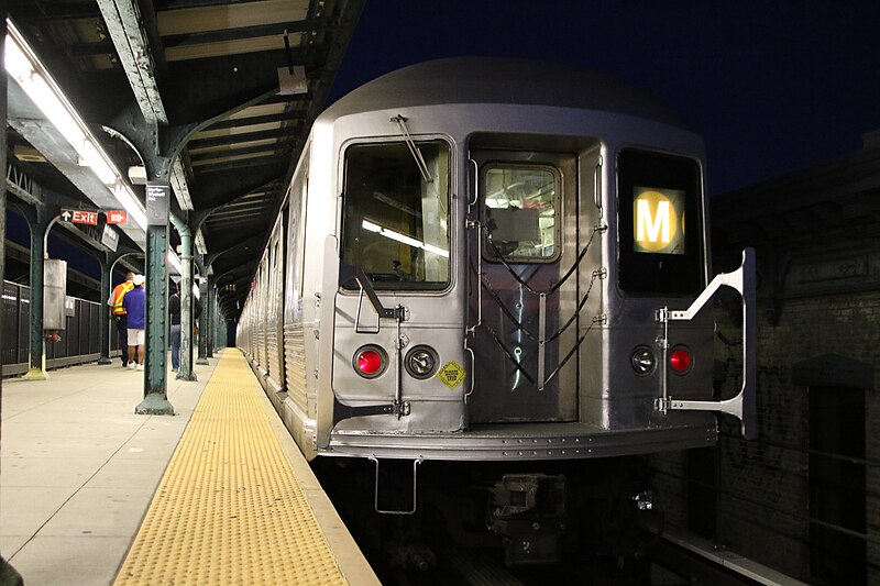 File:MTA NYC Subway M-shuttle train at Myrtle-Wyckoff Aves.jpg