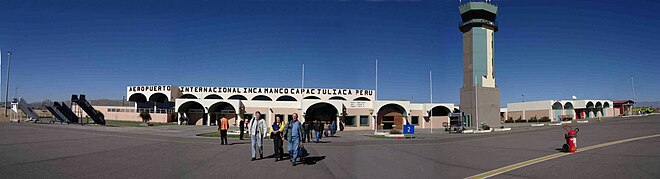 Panoramabild des Flughafens