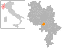 Poziția localității Isola d'Asti