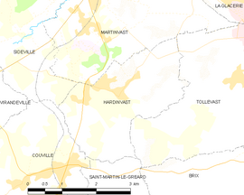 Mapa obce Hardinvast