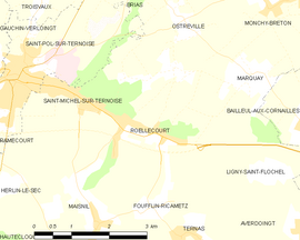 Mapa obce Roëllecourt