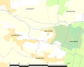 Mapa obce Biblisheim