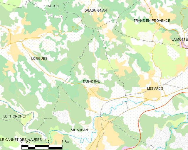 Taradeau - Localizazion