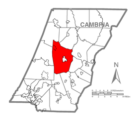 Localização do município de Cambria