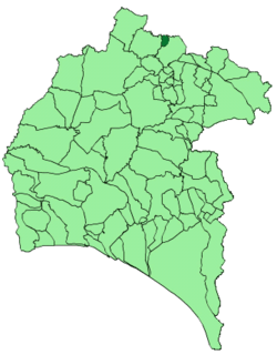 Loko de la municipa teritorio de Cumbres de Enmedio en sia provinco