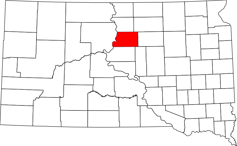 Fil:Map of South Dakota highlighting Potter County.svg