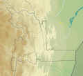 Mapa físico del Dep. de Chuquisaca.