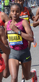 Mare Dibaba Ethiopian long-distance runner