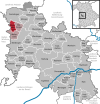 Lage der Gemeinde Marktoffingen im Landkreis Donau-Ries