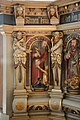 English: Marvede church in Denmark. Pulpit. Detail.