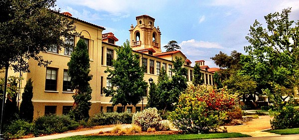 Image: Mason Hall and the Academic Quadrangle, Pomona College (cropped)