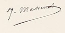 Signature de Jules Massenet