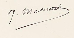 Jules Massenets signatur