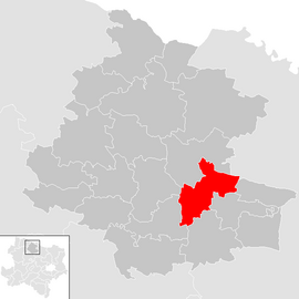 Poloha obce Meiseldorf v okrese Horn (klikacia mapa)