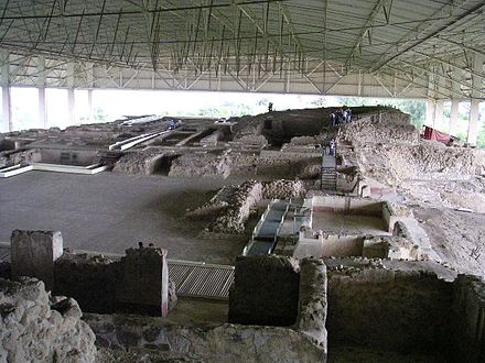 View of the ruins at Cacaxtla