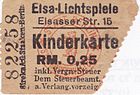 Eintrittskarte Elsa-Lichtspiele 1936