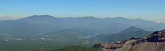 Vue des monts Azuma.