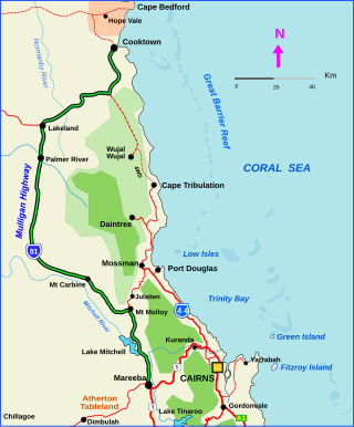<span class="mw-page-title-main">Mulligan Highway</span> State highway in Queensland, Australia