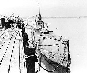 USS L-7 in port, ca. 1917