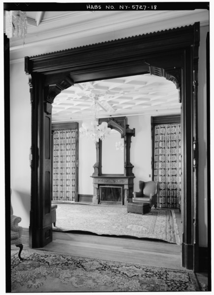 File:NORTH WALL OF LIVING ROOM SEEN FROM MUSIC ROOM. - Cornell University, Llenroc, 100 Cornell Avenue, Ithaca, Tompkins County, NY HABS NY,55-ITH,11A-18.tif