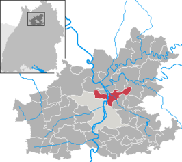 Kaart van Neckarsulm