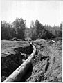 Newly laid pipe near the east bank of the Black River near Renton, ca 1899 (SPWS 429).jpg