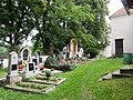 Čeština: Náhrobky u kostela Nejsvětější Trojice ve vsi Neznašov, okres České Budějovice English: Gravestones at the the Holy Trinity Church in the village of Neznašov, České Budějovice District, Czech Republic