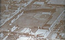 Nicollet Park, home of the Minneapolis Millers Nicollet plaque 080713 B&W.JPG