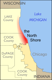 North Shore (Chicago) Many affluent suburbs north of Chicago, Illinois