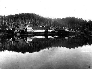 Hunter Bay waterway in Alaska, United States