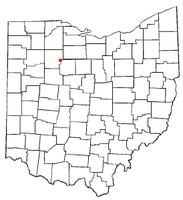 Location of Vanlue, Ohio