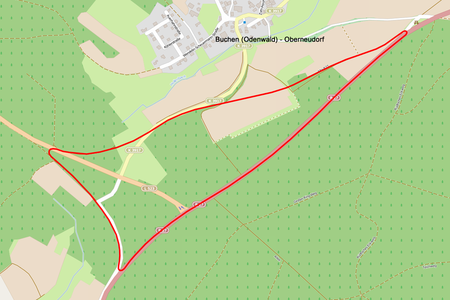 Odenwaldring Oberneudorf map