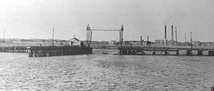 The old Cambridge Street Bridge over the Charles River in 1910