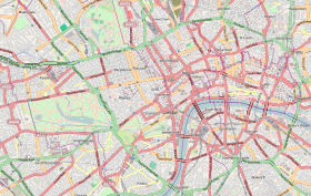 Se på det administrative kort over London