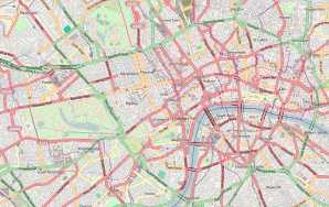 Localisation sur la carte de Londres