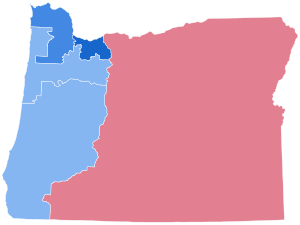 Oregon Congressional Election Results 2018 and 2020.svg