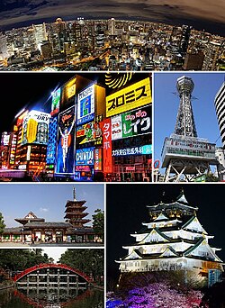 Pambangging ta'nawon haleng Umeda Sky Building Dōtonbori asin Tsūtenkaku Shitennō-ji, Sumiyoshi taisha asin Kastilyong Osaka