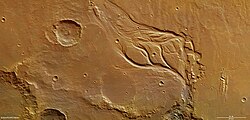 Údolí Osuga Valles (Mars Express)