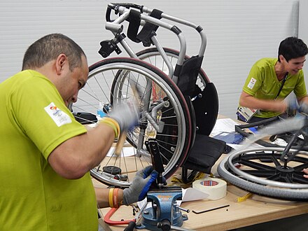 Wheelchair repair. During the games Ottobock technicians repaired 2,745 wheelchairs, 438 prosthetics and 178 orthotics for 1,162 athletes.[5]