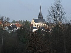 Vue d'Ouzouer-sur-Trézée depuis le sud