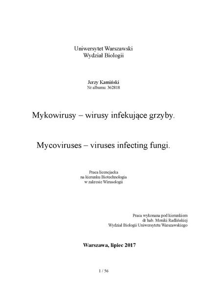 File:PL Mykowirusy – wirusy infekujące grzyby J. Kamiński.pdf