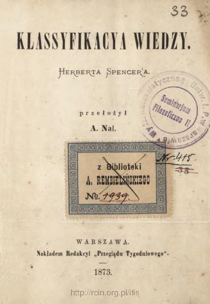 File:PL Spencer - Klassyfikacya wiedzy.pdf