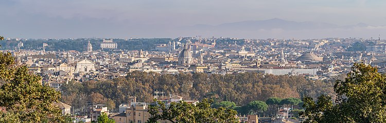 Panoramic view of Rome (seen from Gianicolo Hill)