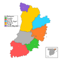 Judicial districts in Lleida province.