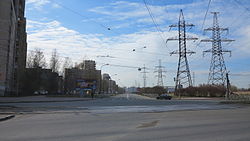Вид от Ириновского проспекта