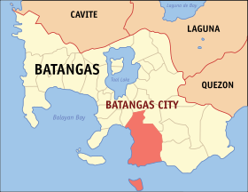 Mapa a pakabirukan ti Siudad ti Batangas