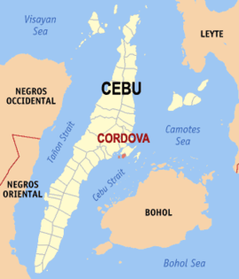 Cordova na Cebu Coordenadas : 10°15'N, 123°57'E