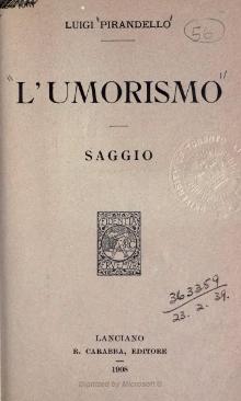 L'Umorismo, 1908 Pirandello - L'Umorismo, 1908.djvu