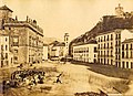 Vista de Plaza Nueva tomada por Juan Laurent hacia 1871.