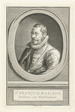 Portret van François Maelson д-р François Maalzon (титул към обект), RP-P-1894-A-18509.jpg